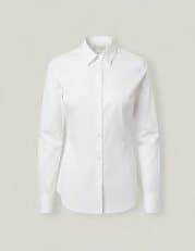 White poplin shirt, flat product photo